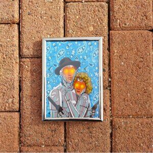 Wild West cowboy couple cyborgs westworld